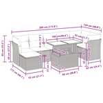 vidaXL Salon de jardin avec coussins 8 Pièces beige résine tressée