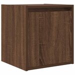 vidaXL Table de chevet murale chêne marron 38x34x40 cm