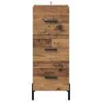vidaXL Buffet Bois ancien 34 x 34 5 x 90 cm Bois d'ingénierie