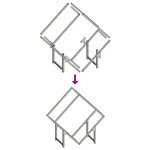 vidaXL Portant de bois chauffage vert olive 60x25x60 cm