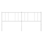 vidaXL Tête de lit métal blanc 180 cm