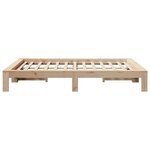 vidaXL Cadre de lit sans matelas 150x200 cm bois de pin massif