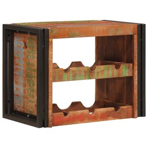 vidaXL Étagère à vin Marron 100 x 45 x 33 cm Bois récupéré massif