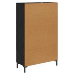 vidaXL Haut Armoire Chêne noir 69 5 x 31 x 115 cm Bois d'ingénierie