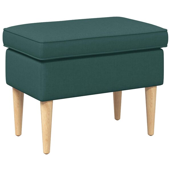 vidaXL Pouf Vert foncé 55 x 35 x 41 cm Polyester
