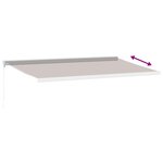 vidaXL Auvent manuel rétractable marron 500x300 cm