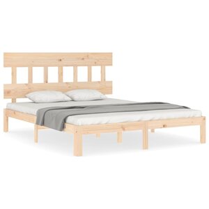 vidaXL Cadre de lit sans matelas 160x200 cm bois massif de pin