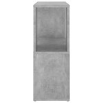 vidaXL Bibliothèque Gris béton 60x24x63 cm bois d'ingénierie