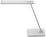 Lampe de bureau LED JAZZ blanc / gris métallique UNILUX