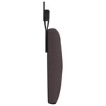 vidaXL Tête de lit suspendue Marron foncé Tissu