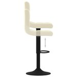 vidaXL Tabouret de bar Crème Velours