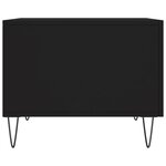 vidaXL Tables basses 2 Pièces noir 50x50x40 cm bois d'ingénierie