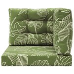 vidaXL Coussin de canapé d'extérieur 3 Pièces Modèle feuille Polyester