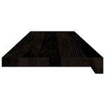 vidaXL Marches d'escalier 16 Pièces marron foncé 90x30x2 cm chêne massif
