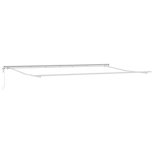 vidaXL Cadre d'auvent Blanc 600 × 350 cm Aluminium