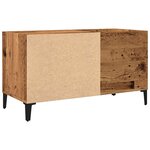 vidaXL Armoire à disques vieux bois 84 5x38x48 cm bois d'ingénierie
