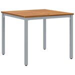 vidaXL Ensemble de salle à manger pour jardin 5 Pièces Gris et marron