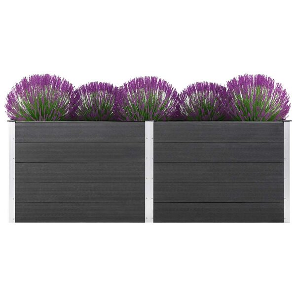 vidaXL Lit surélevé de jardin 250x50x91 cm WPC Gris