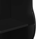 vidaXL Étagère d'angle Noir 34 x 33 x 102 cm Bois d'ingénierie