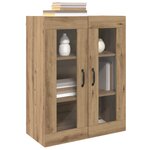 vidaXL Armoires Murailles 2 Pièces chêne artisanal 69 5 x 34 x 90 cm