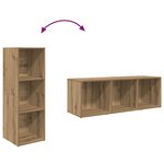 vidaXL Ensemble de meubles TV 3 Pièces Marron 107 x 35 x 37 cm