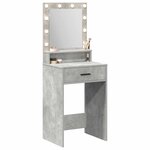 vidaXL Table de Toilette Gris béton 50 x 41 x 135 cm Bois d'ingénierie