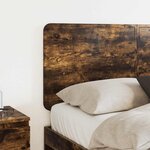 vidaXL Tête de lit Chêne fumé 140 cm Bois d'ingénierie
