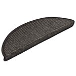 vidaXL Tapis d'escalier autocollants 15 Pièces 56x17x3 cm Anthracite