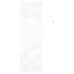 vidaXL Store de Fenêtre avec des rideaux Autre Blanc 80 x 130 cm Aluminium