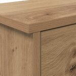 vidaXL Porte-manteau mural avec porte chêne artisanal 50 x 20 x 30 cm