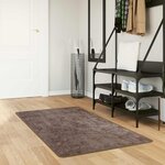 vidaXL Coureur de Tapis MARSA Gris 80 x 100 cm Polyester et PVC