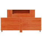vidaXL Cadre de lit sans matelas cire marron 150x200cm bois pin massif