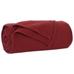 vidaXL Couvertures à jeter 6 Pièces Rouge Bordeaux 200 x 150 cm Toison