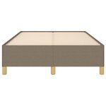 vidaXL Cadre de lit sans matelas taupe 120x190 cm tissu