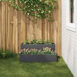 vidaXL Cache-pot de jardin Anthracite 100 x 60 x 45 cm Acier