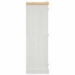 vidaXL Garde-robe avec 3 portes Gamme Corona pin mexicain Blanc