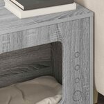 vidaXL Maison pour chat Gris Sonoma 51 x 30 x 42 cm Bois d'ingénierie