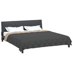 vidaXL Duvet complet toute l'année Anthracite et Taupe 220 x 240 cm