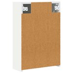 vidaXL Armoire Miroir de Salle de Bain Blanc 43 x 16 x 62.5 cm