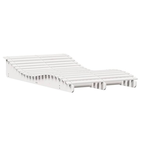 vidaXL Chaise longue blanc 205x110x31 5 cm bois massif de pin