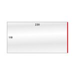 Gaines de protection 230 x 118 mm pour enveloppes format DIN C6 long.