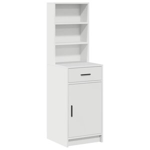 vidaXL Haut Armoire Blanc 40 x 40 5 x 135 cm Bois d'ingénierie