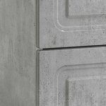vidaXL Cabinet de chevet Gris béton 43 x 41 x 63 5 cm