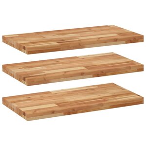 vidaXL Étagères flottantes 3 Pièces 60x40x4 cm acacia massif à l'huile