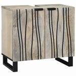 vidaXL Ensemble de mobilier de salle de bain 4 Pièces Brun Noyé