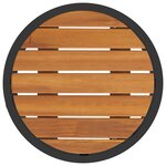 vidaXL Ensemble de tables basses 2 Pièces Naturel et noir 55 x 55 x 45 cm