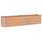 vidaXL Jardinière surélevée Marron 250 x 50 x 54 cm WPC et Aluminium