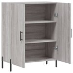 vidaXL Buffet sonoma gris 69 5x34x90 cm bois d'ingénierie