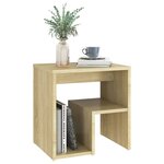 vidaXL Tables de chevet 2Pièces chêne sonoma 40x30x40cm bois d'ingénierie