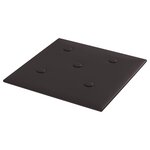 vidaXL Tête de lit murale 12 pc Noir Simili cuir